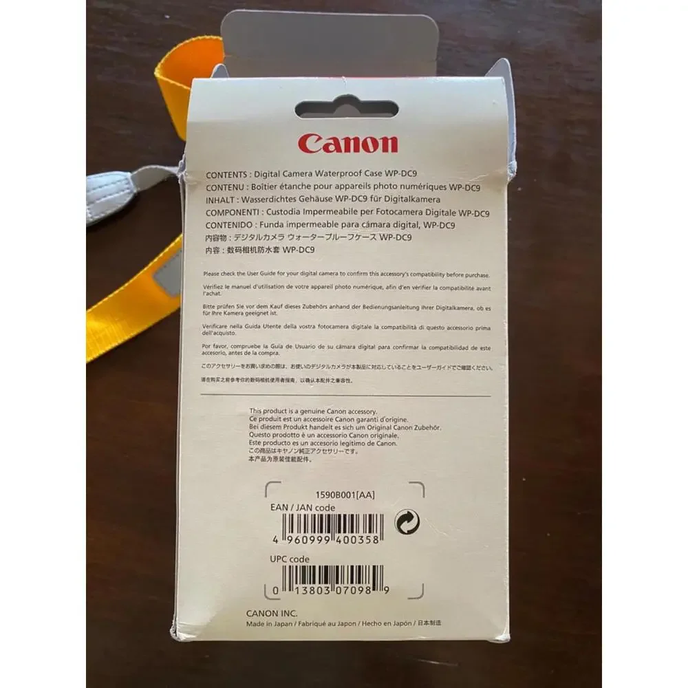 Canon WP-DC9 Waterproof Case for SD800 IS IXUS 850, Complete in box